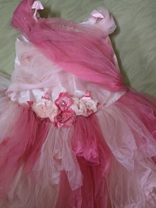 Pink Ruffle Tulle Dress