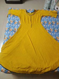 Mustard Yellow Kurti Dress