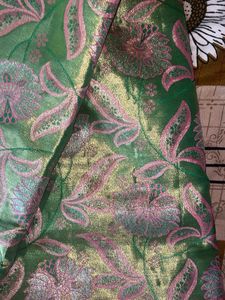 Green &amp;pink Saree