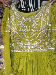 Elegant Green Ethnic Gown