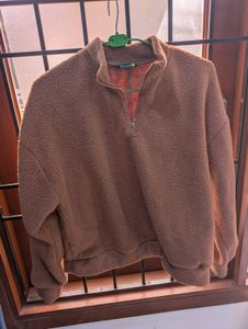 Brown Teddy Fleece Pullover