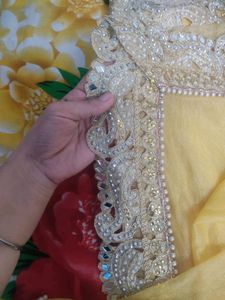 Havy Mirror Work Saree