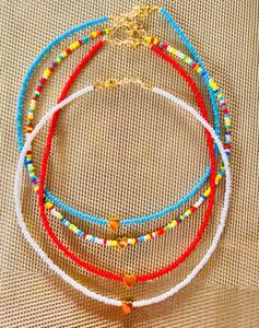 Beads choker necklace