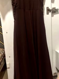 Elegant Brown Midi Dress