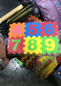 Colorful Number Puzzle Foam Tiles