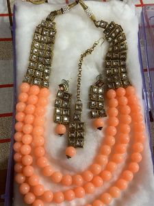 Moti Necklace Premium Quality With Maangtika