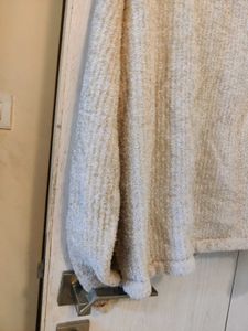 Collar Cardigan With Shimmer