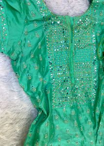 Patiala Sea Green heavily embellished suit✨🌸