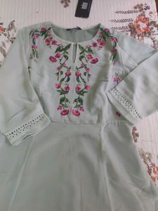 Elegant Embroidered Kurta By Indya