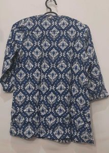 Indigo Printed Kurti – Casual &amp; Comfortable Style