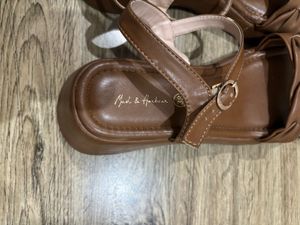 Cute Brown Platform Sandals