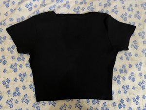 Black V-Neck Tee