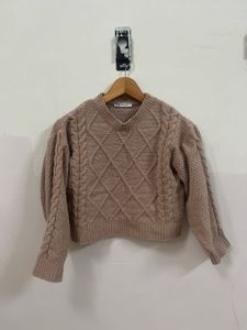 Zara Knit Cropped Sweater