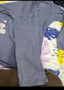 Blue Long Sleeve Top & Bottom Set