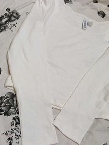 White Long Sleeve Top