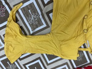 Yellow Button Work Top