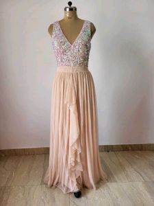 Sequin Top & Ruffle Gown