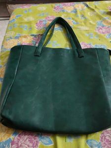Lulu Claire Green Tote Bag