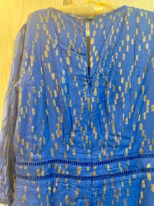 Elegant Blue Maxi Dress