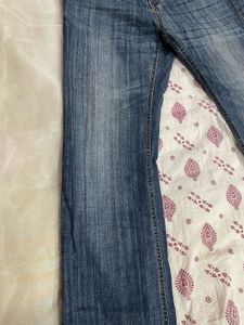 Aesthetic wave 🌊 Blue Denim Jeans Bootcut pant at