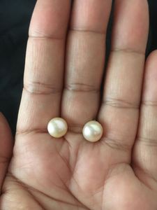 92.5 Real pearl Stud Earrings