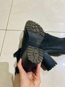 H&amp;M Black Leather Boots