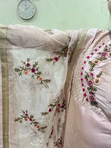 Pink Embroidered Anarkali Suit
