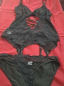 laces premium  garter  top set