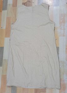 Beige Colour One Piece Dress