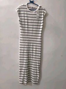 Striped Midi Dress