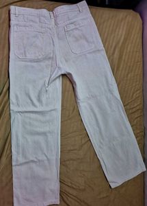Beige Baggy Wide leg jeans