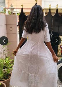 Elegant White Ethnic Gown