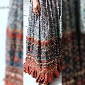 Sanganeri Print  Gown