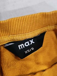 Mustard Graphic Print Sweatshirt