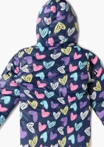 Heart Print Puffer Jacket(1.5 To 2 Years)
