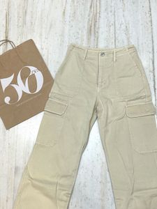 Zara High Rise Cargo Pants