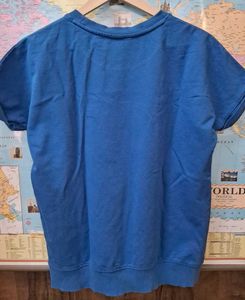 Vibrant Blue Cotton Regular Tshirt