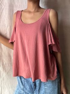 Forever 21 Women&#39;s Pink Blouse