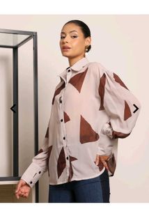 Shein Abstract Print Women's Shirt