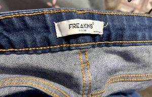 Freakins Denim High Waist Jeans