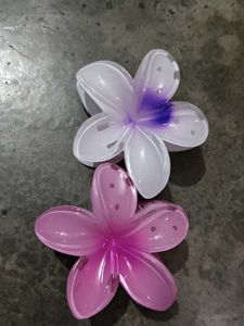 Korean Clutches Clips Flower Hibiscus (Pack-2