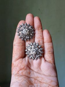 Oxidised Silver Earrings