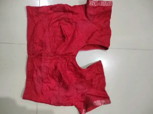 Red Sari Blouse