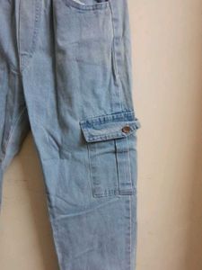 Denim Jogger Pants (Blue)