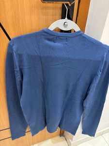 Medium Size Zara Man Blue Sweater