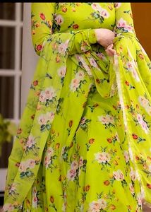 Floral Green Anarkali Kurta Set❤️