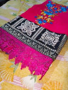 Plus Size Women Salwar Suit Set With Dupatta