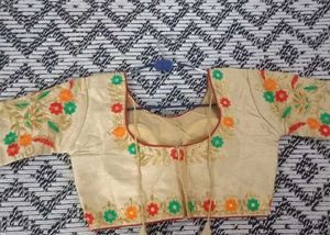 Elegant Embroidered Saree Blouse