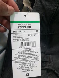 DNMX GREY ANKLE LENGHT JEANS