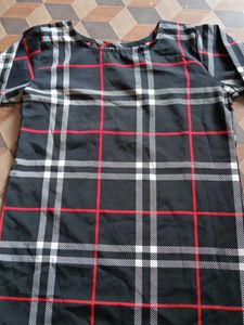 Plaid Long Sleeve Tunic